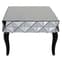 Brice Rectangular Mirrored Glass Coffee Table In Silver