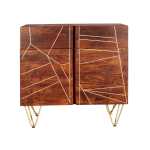 Dark Gold 2 Door Medium Sideboard