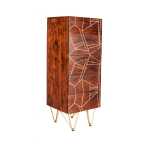 Dark Gold Tall Chest of Drawers