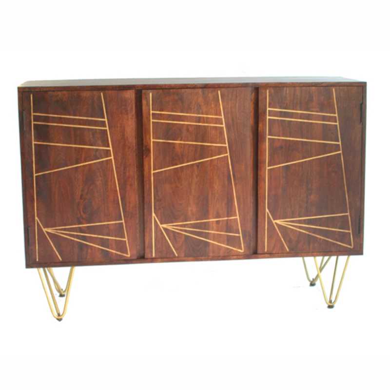 Dark Gold Large Sideboard