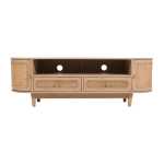 Valencia Cane & Mango Wood 2 Drawers TV Cabinet