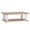 Celina Wooden Coffee Table With Undershelf In Oak And White