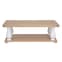 Celina Wooden Coffee Table With Undershelf In Oak And White