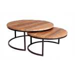 Railway Sleeper Coffee Tables - Set of 2