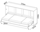 CP-06 Horizontal Wall Bed Concept in White Matt [EU Single]