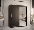 Ramiro II Sliding Door Wardrobe 150cm in Black