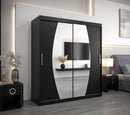 Elypse Sliding Door Wardrobe 180cm in Black