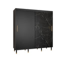 Tromso Sliding Door Wardrobe 200cm in Black