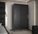 Tromso I Sliding Door Wardrobe 120cm in Black