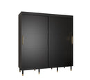 Tromso I Sliding Door Wardrobe 200cm in Black