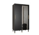 Tromso II Sliding Door Wardrobe 120cm in Black