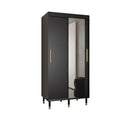 Tromso II Sliding Door Wardrobe 100cm in Black