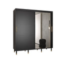 Tromso II Sliding Door Wardrobe 200cm in Black