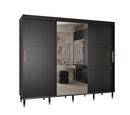 Tromso II Sliding Door Wardrobe 250cm in Black