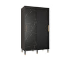 Tromso Sliding Door Wardrobe 120cm in Black