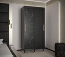 Tromso Sliding Door Wardrobe 100cm in Black