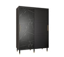 Tromso Sliding Door Wardrobe 150cm in Black