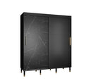 Tromso Sliding Door Wardrobe 180cm in Black