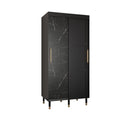 Tromso Sliding Door Wardrobe 100cm in Black