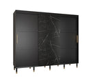 Tromso Sliding Door Wardrobe 250cm in Black