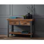 Metropolis Industrial 2 Drawer Console Table