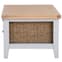 Elkin Wooden Coffee Table With 4 Drawers In Oak And Grey