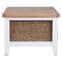 Elkin Wooden Coffee Table With 4 Drawers In Oak And White