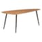 Eltro Set Of 2 Wooden Coffee Tables With Metal Legs In Brown