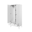 Femii FE-01 Hinged Wardrobe 92cm in White