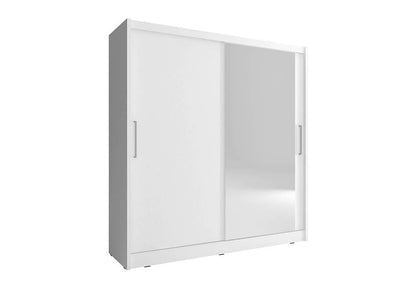 Maja I Sliding Door Wardrobe 180cm in White Matt