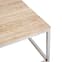 Hampro Wooden Coffee Table With Silver Frame In Natural