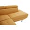 Hannover Fabric Upholstered Corner Sofa In Ochre