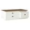 Hardtik Low Wooden Coffee Table In Natural And White