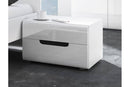 Hektor 22 Bedside Table in White Gloss