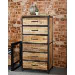 Cosmo Industrial Tall Chest