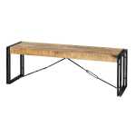 Cosmo Industrial Metal & Wood Bench