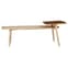 Karot Wooden Coffee Table In Gold And Light Grey