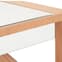 Kensick Rectangular Mirrored Glass Coffee Table In Natural