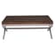 Kero Glass Top Coffee Table With Cross Base In Natural