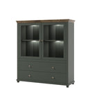 Evora 46 Display Cabinet in Oak Lefkas