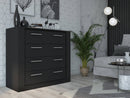 Idea ID-10 Chest of Drawers in Black Matt