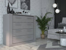 Idea ID-10 Chest of Drawers in Grey Matt