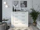 Idea ID-10 Chest of Drawers in White Matt