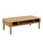 Lampe Wooden Coffee Table With Sliding Doors In Oak