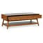 Layton Wooden Coffee Table With 2 Drawers In Cherry