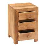 Toko Light Mango 3 Drawer Bedside