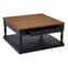 Luria Wooden Coffee Table With 1 Drawer In Natural And Black