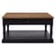 Luria Wooden Coffee Table With 1 Drawer In Natural And Black