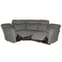 Maritime Electric Recliner Fabric Corner Sofa In Grey