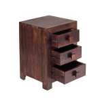 Toko Dark Mango 3 Drawer Bedside